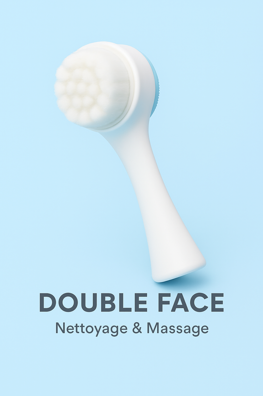 Brosse Nettoyante Visage Manuelle Double Face – BloomSkinPure